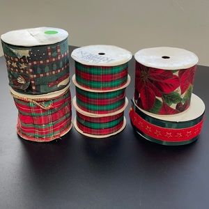 Various Christmas Ribbon - Approx 18 yards